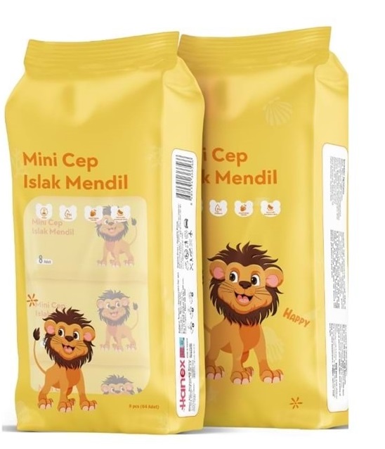 Islak Mendil Mini 8 li Sarı