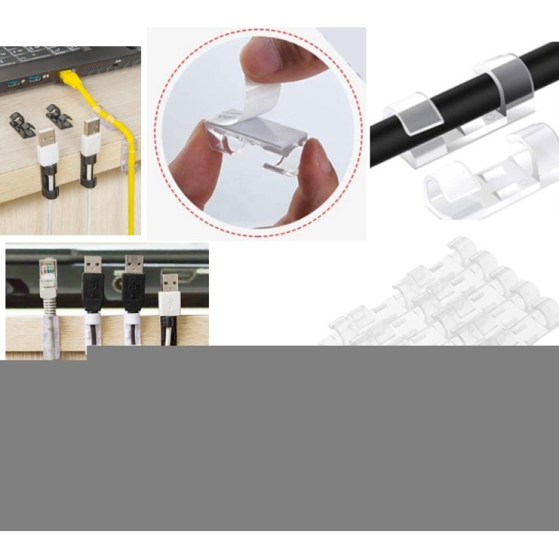 Kablo Sabitleyici Klips Seti 20 Adet Kablo Sabitleyici Klips Seti 20 Adet