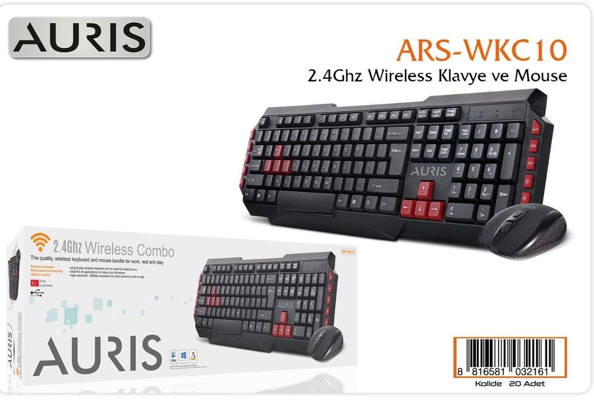 Kablosuz Klavye Mouse Set ARS-WKC10 2-4 Ghz Wireless Kablosuz Klavye Mouse Set ARS-WKC10 2-4 Ghz Wireless