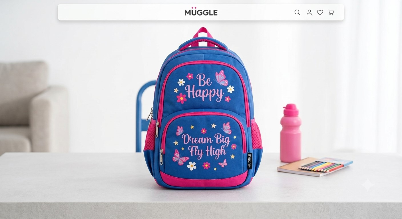 MUGGLE THE ORIGINAL DENIM KOT OKUL ÇANTASI