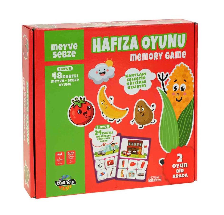 Kutulu Hafıza Oyunu Meyve Sebze 48 Parça - 111867-20251919