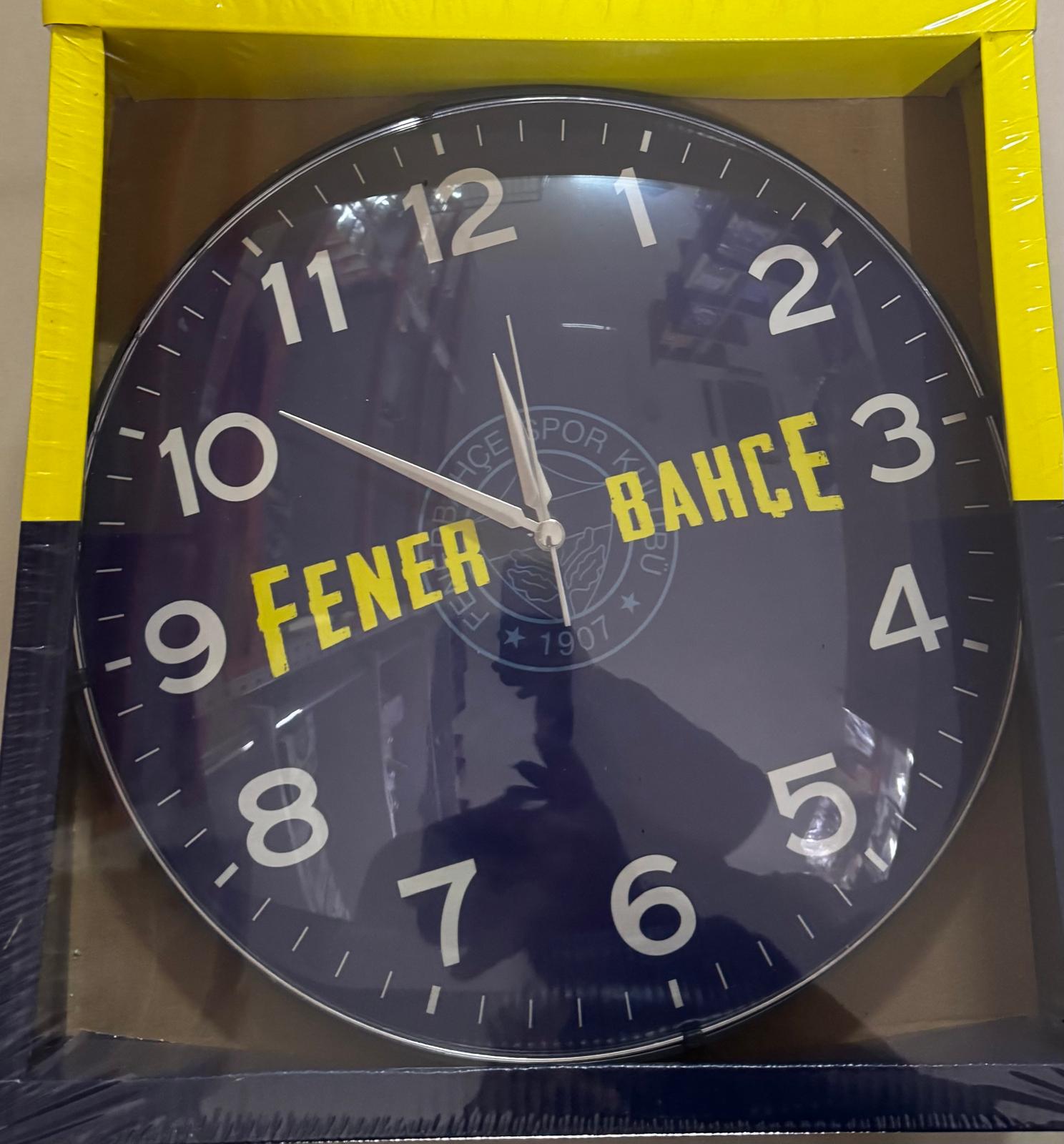 Duvar Saati Lacivert Sarı Duvar Saati Lacivert Sarı