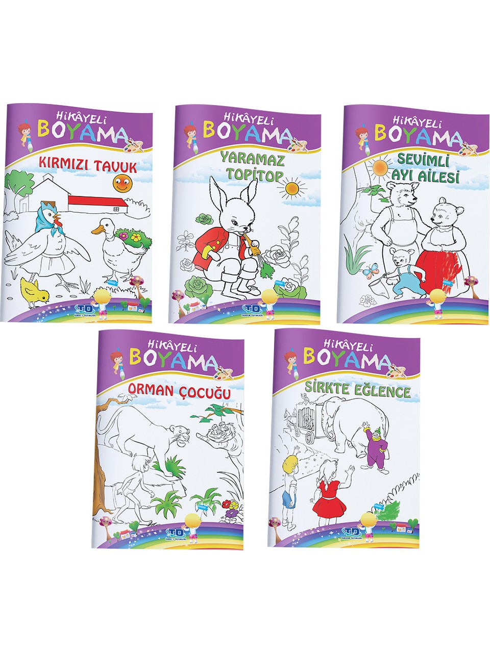 Masallı Boyama Kitabı (5 Kitap Takım) - 1111553-20251919
