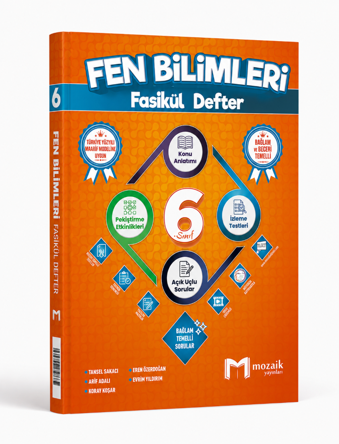 MOZAİK 6.SINIF FASİKÜL DEFTER FEN BLM - 2026-27 - 1111405-20261919