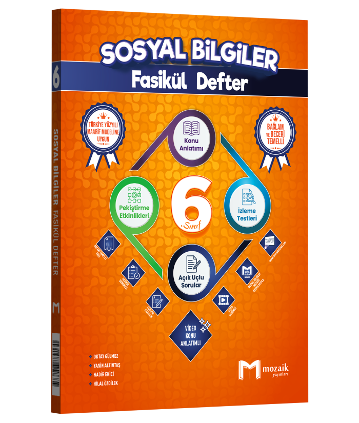 MOZAİK 6.SINIF FASİKÜL DEFTER SOSYAL BİL - 2026-27 - 1111413-20261919