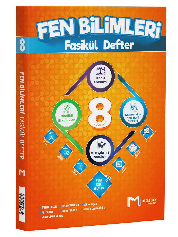 MOZAİK 8.SINIF FASİKÜL DEFTER FEN BİLM - 26-27