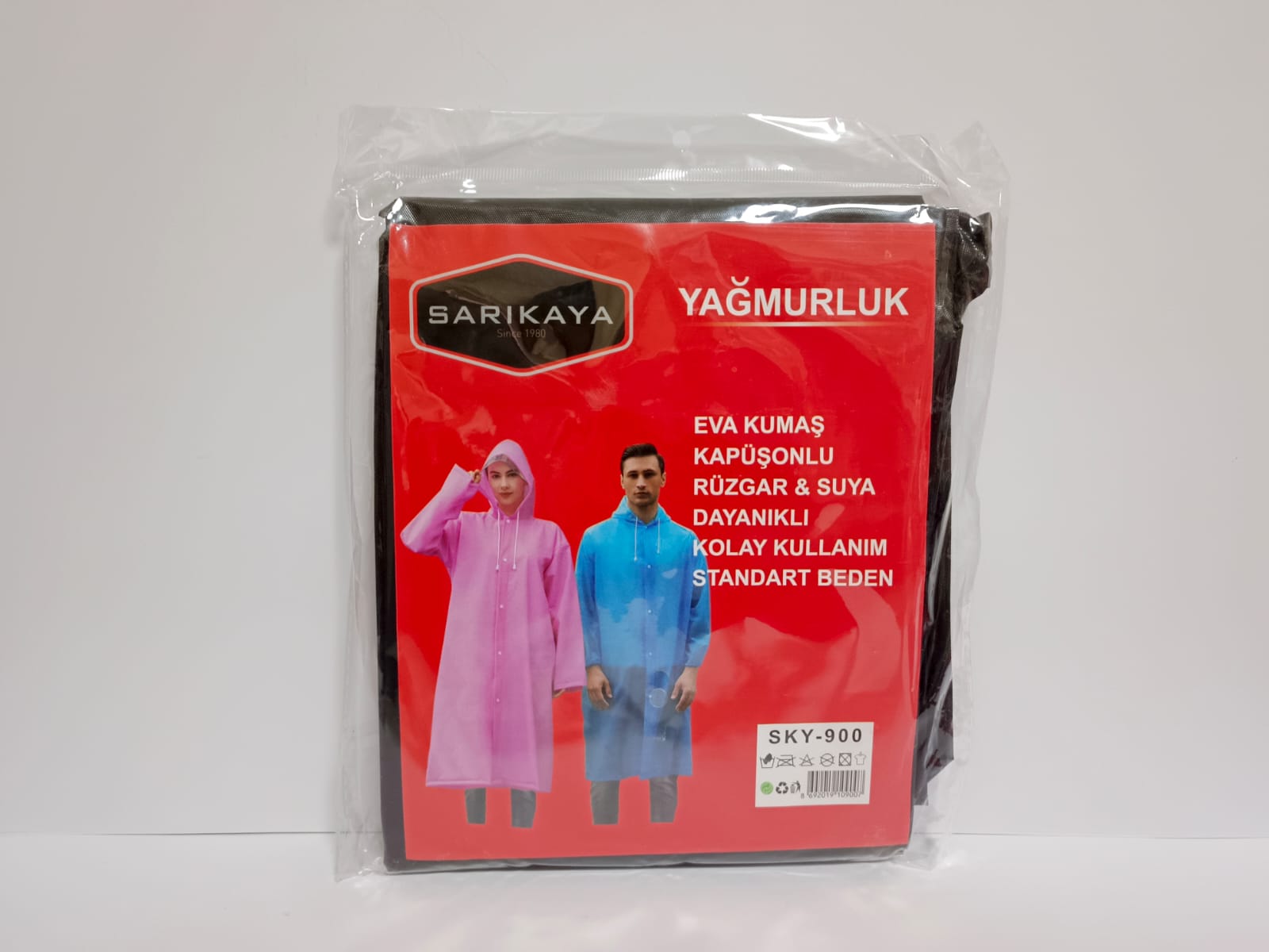 Yağmurluk Siyah Renk (Standart Beden)