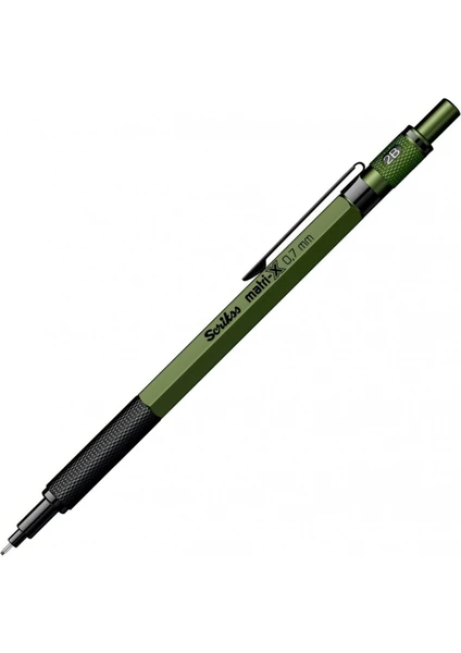 Mekanik Kurşun Kalem 0,7 mm Yeşil Pirinç Gövde Hafif ve Ergonomik Profesyonel Kullanım