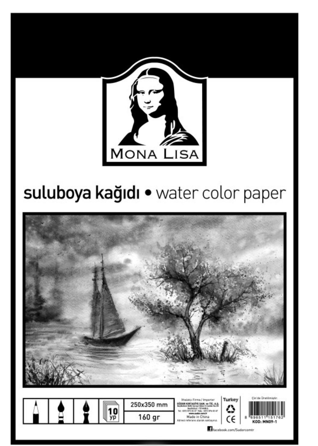 Sulu Boya Kağıdı 25x35 160gr 10’lu