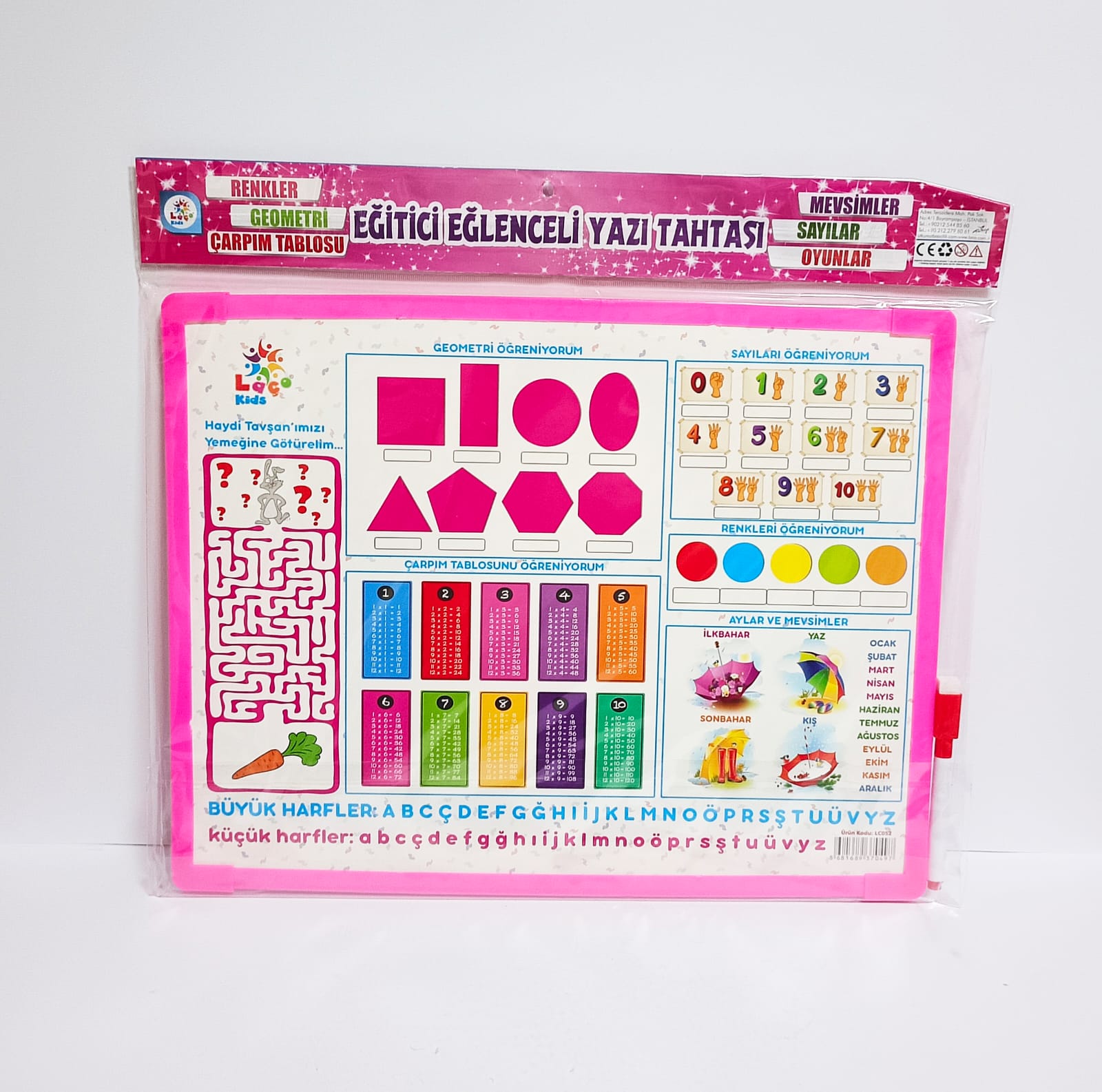 Yazı Tahtası Pembe Büyük
