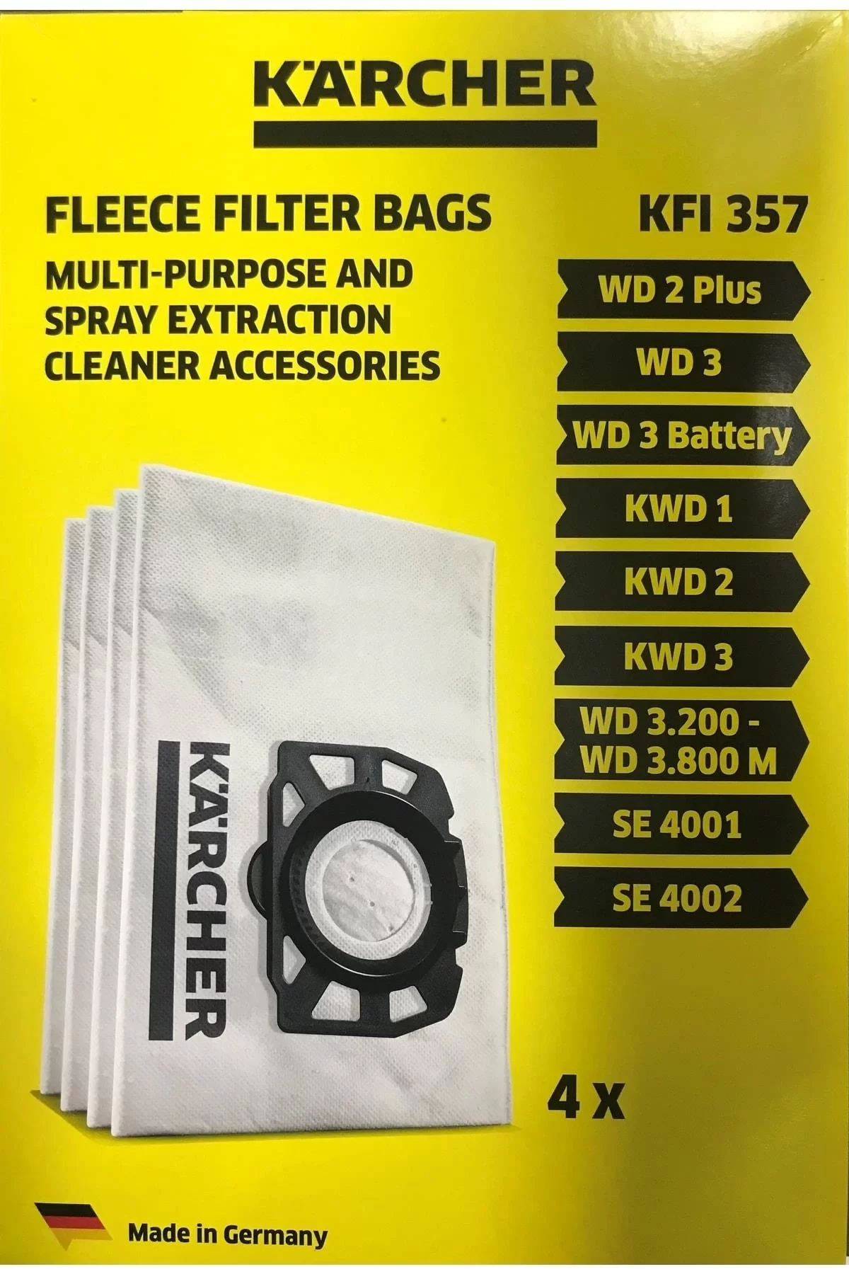 KARCHER WD3 ISLAK KURU ELEKTRİK SÜPÜRGE TOZ TORBASI (Lisinya) Karcher WD3 Islak Kuru Elektrikli Süpürge Toz Torbası (Lisinya)