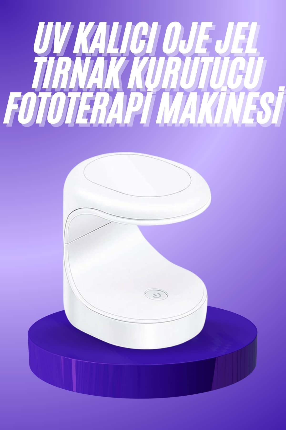 Seyehat Tipi Mini Oje Kurutucu Ultraviole Mor Işık Protez Tırnak Kurutucu - Lisinya