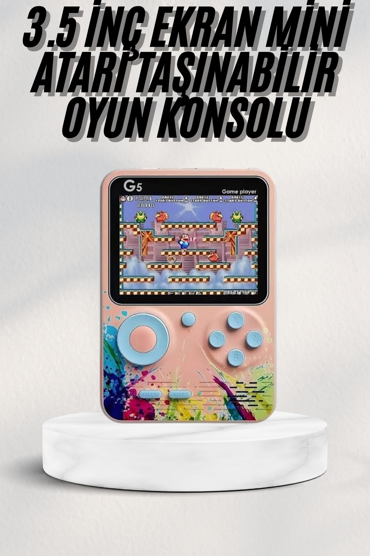3 İnç Ekran 500 Oyunlu Game Box Mini Taşınabilir Oyun Konsolu - Lisinya