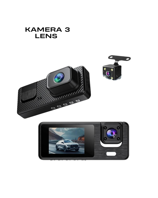 1080P 3 Kameralı Araç DVR -Q301 - Lisinya