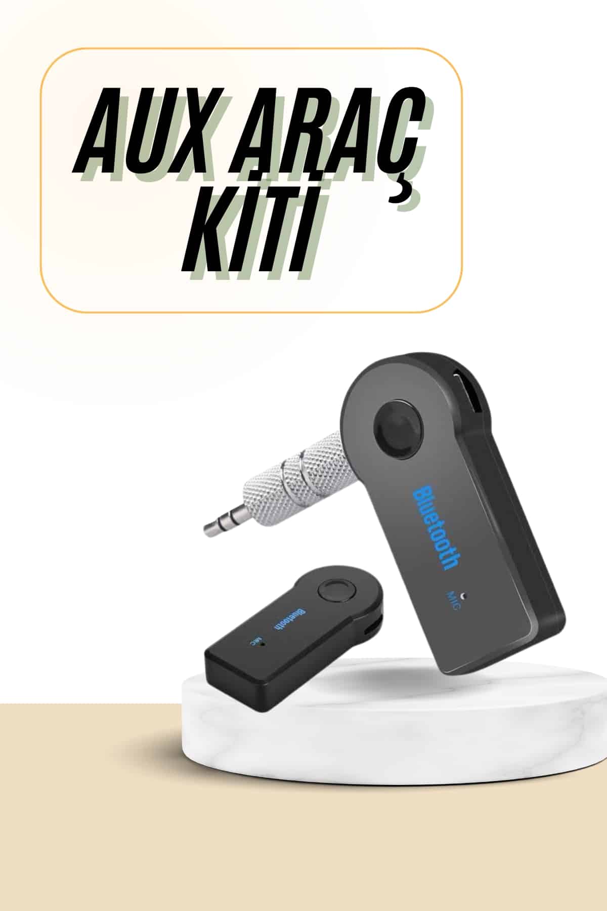 Bluetooth Araç Kiti Aux Çıkışlı  Telefon Müzik Alıcı Tüm Cihazlara Uyumlu - Lisinya