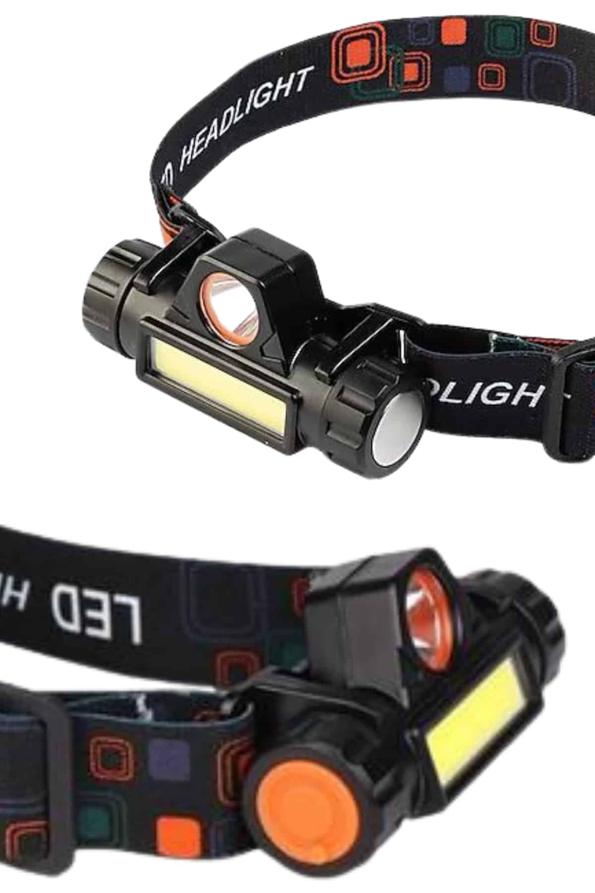 Ledli Şarjlı Kafa Lambası LED Şarjlı Su Geçirmez Kafa Feneri - Lisinya
