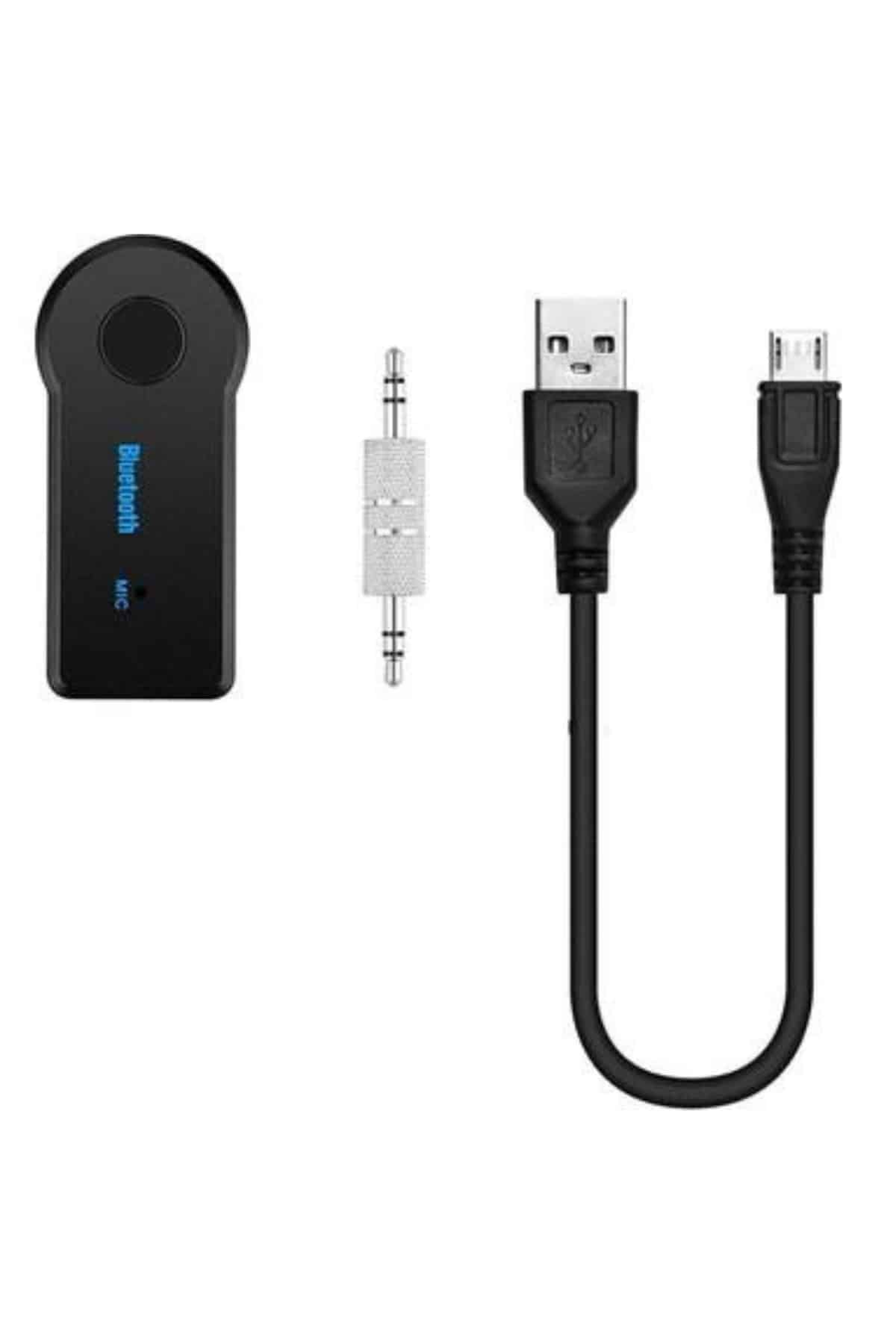 Bluetooth Araç Kiti Aux Çıkışlı  Telefon Müzik Alıcı Tüm Cihazlara Uyumlu - Lisinya