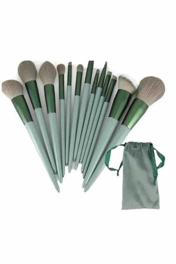 13 Parça Makyaj Fırça Seti Far Kontür Aydnlatıcı Fırçası İz Bırakmaz Hafif ve Yumuşak - Lisinya