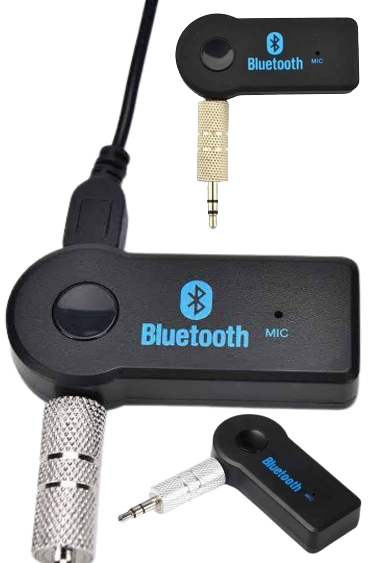 Bluetooth Araç Kiti Aux Çıkışlı  Telefon Müzik Alıcı Tüm Cihazlara Uyumlu - Lisinya