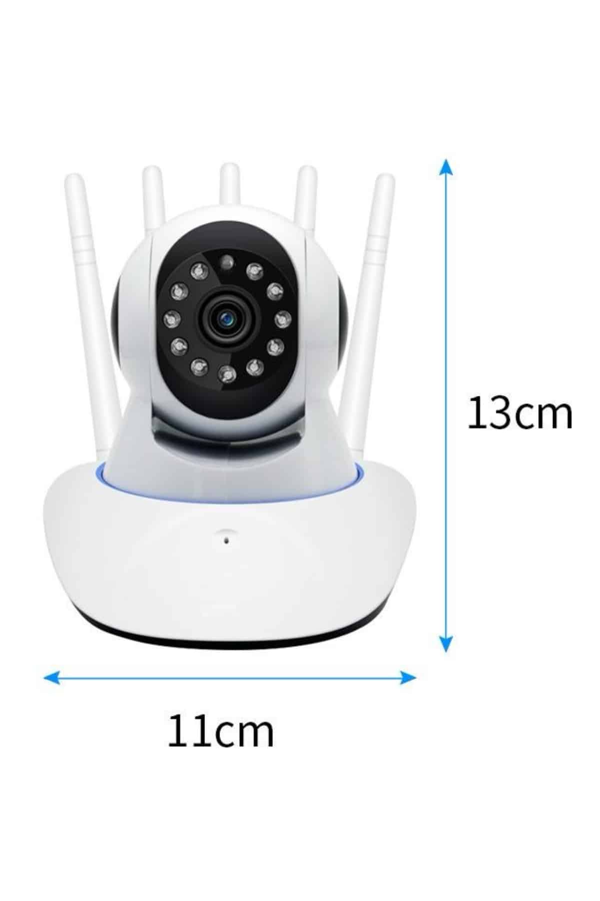 LED Aydınlatmalı 5 Antenli Motorlu 1080P Wifi Kamera Sensörlü - Lisinya