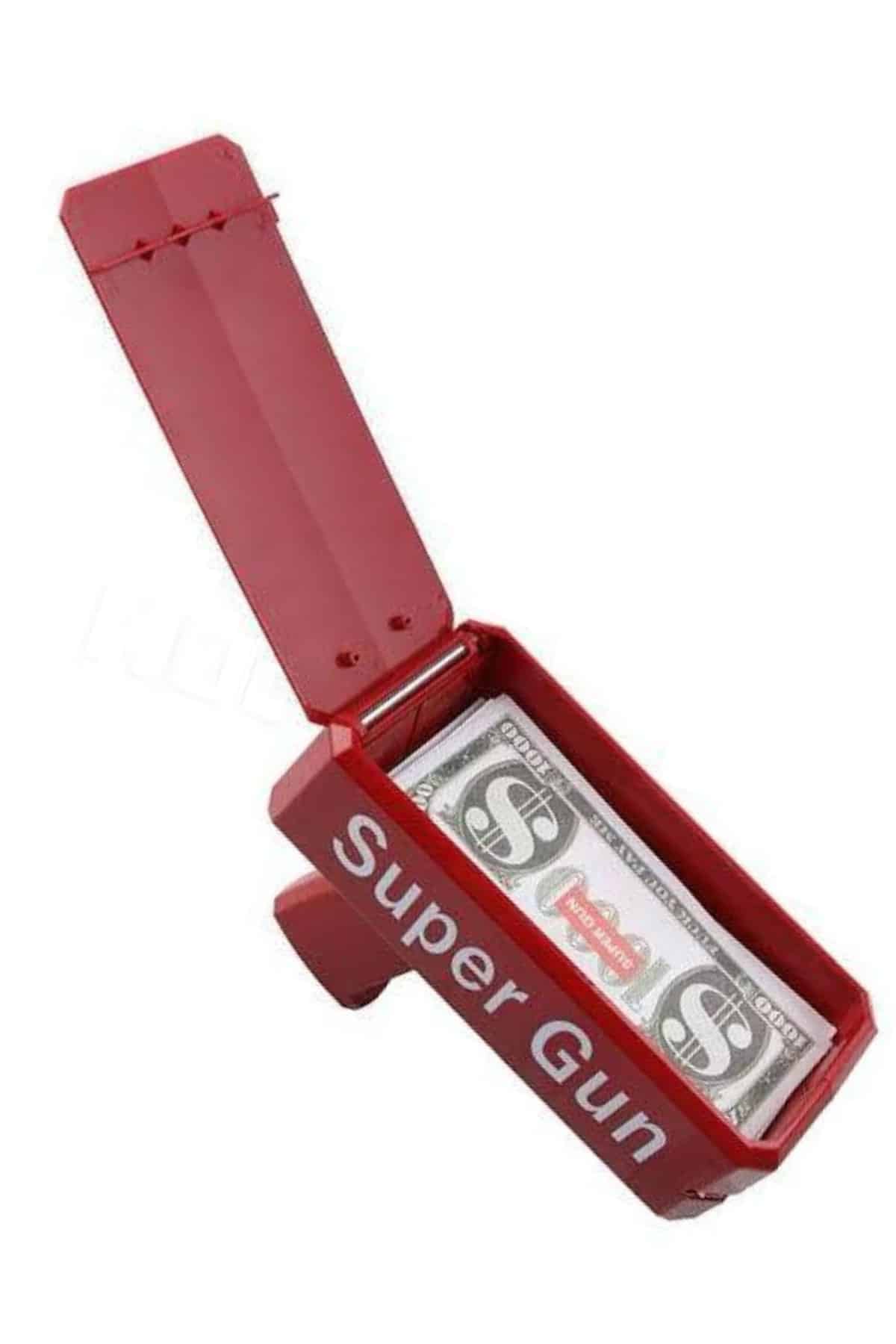 Kırmızı Çocuklara Özel Para Fırlatma Makinesi Para Saçma Tabancası - Lisinya
