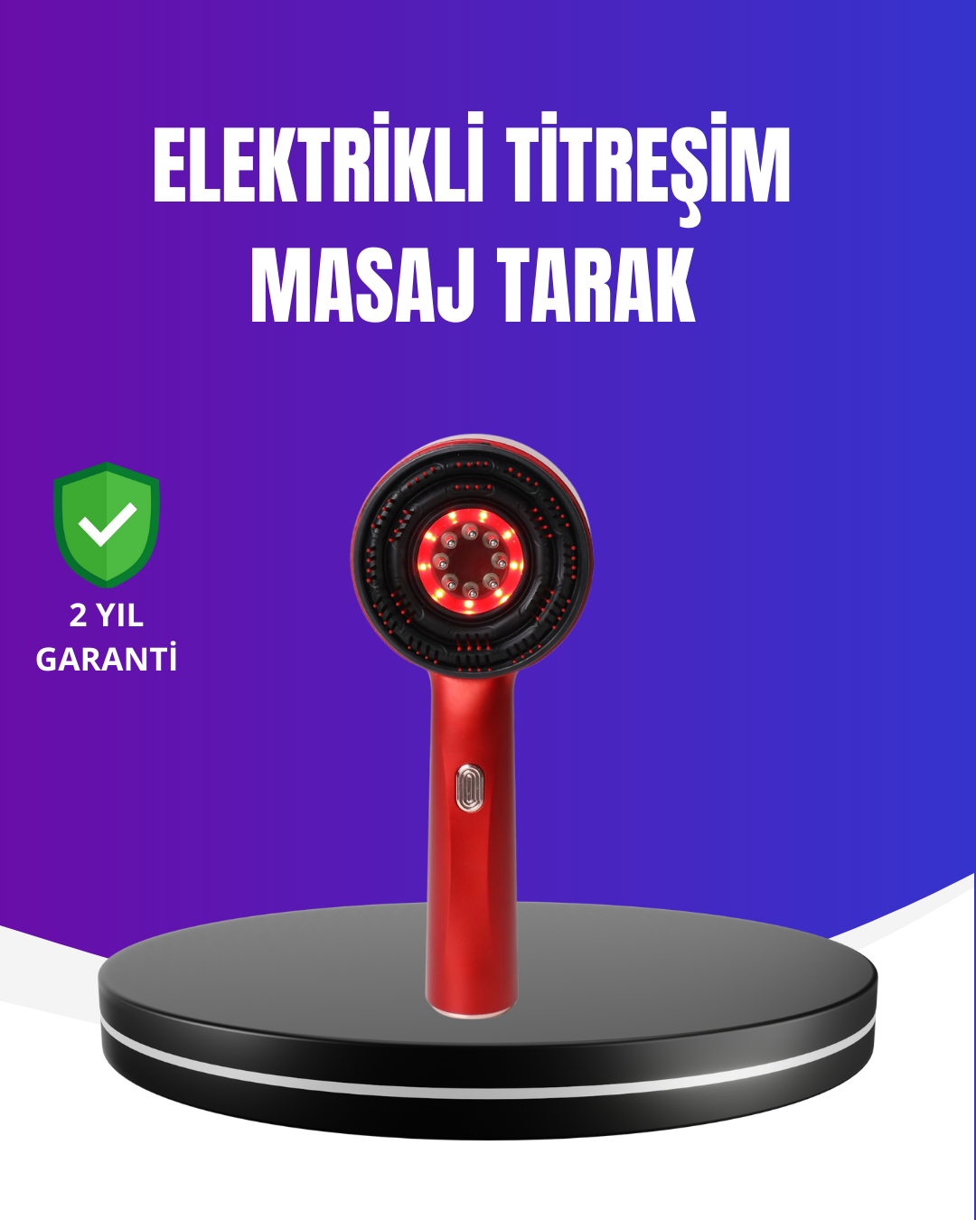 Kırmızı Işık Terapi Özellikli Saç Derisi Masaj Tarak Anti Dökülme - Lisinya