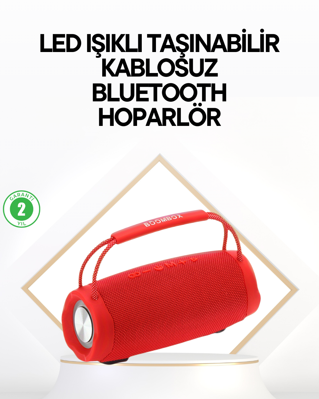 Taşınabilir J-IPOX P520 1200 mAh Bluetooth Hoparlör Mikrofonlu - Lisinya