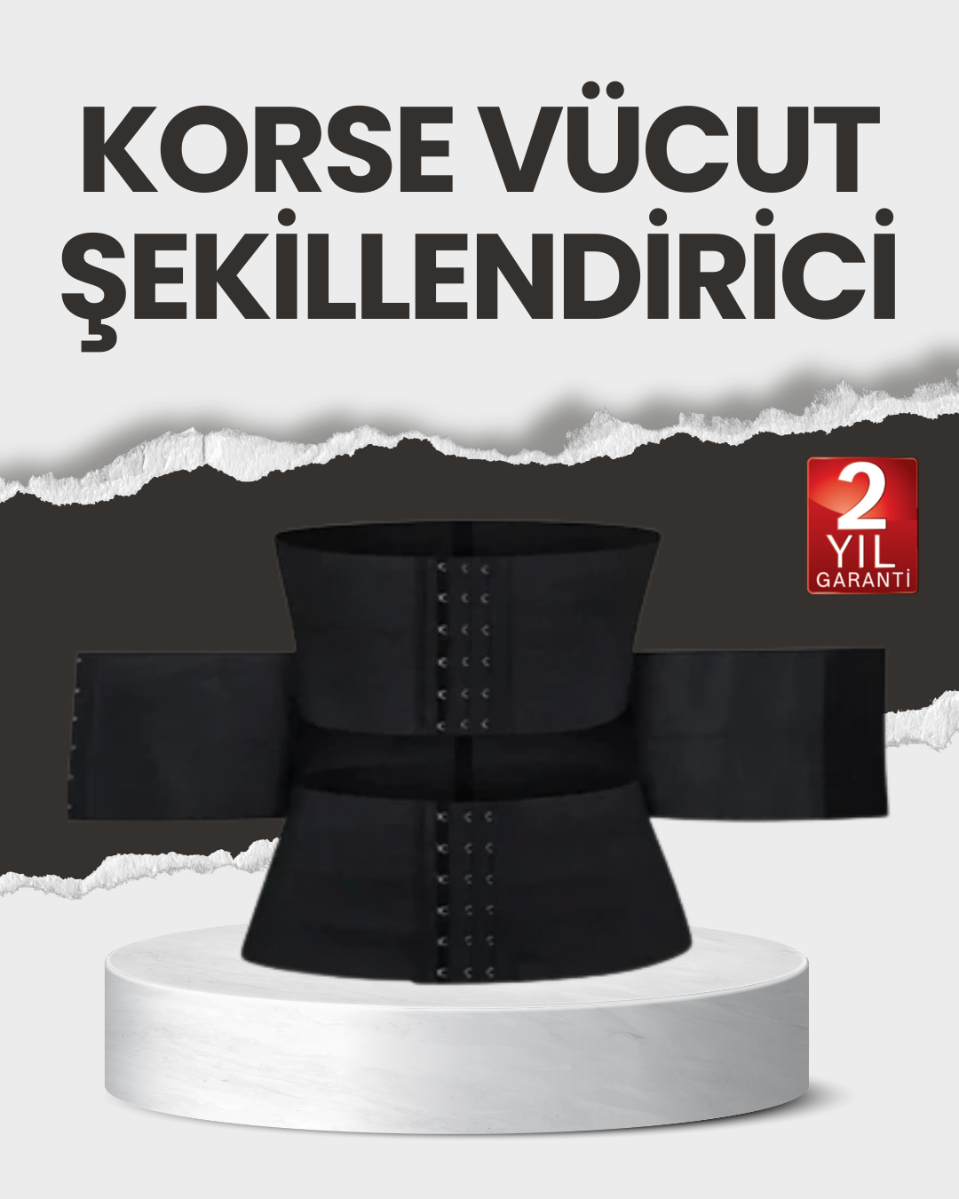 Toparlayıcı Bel Korsesi Nefes Alabilen Elastik - Lisinya