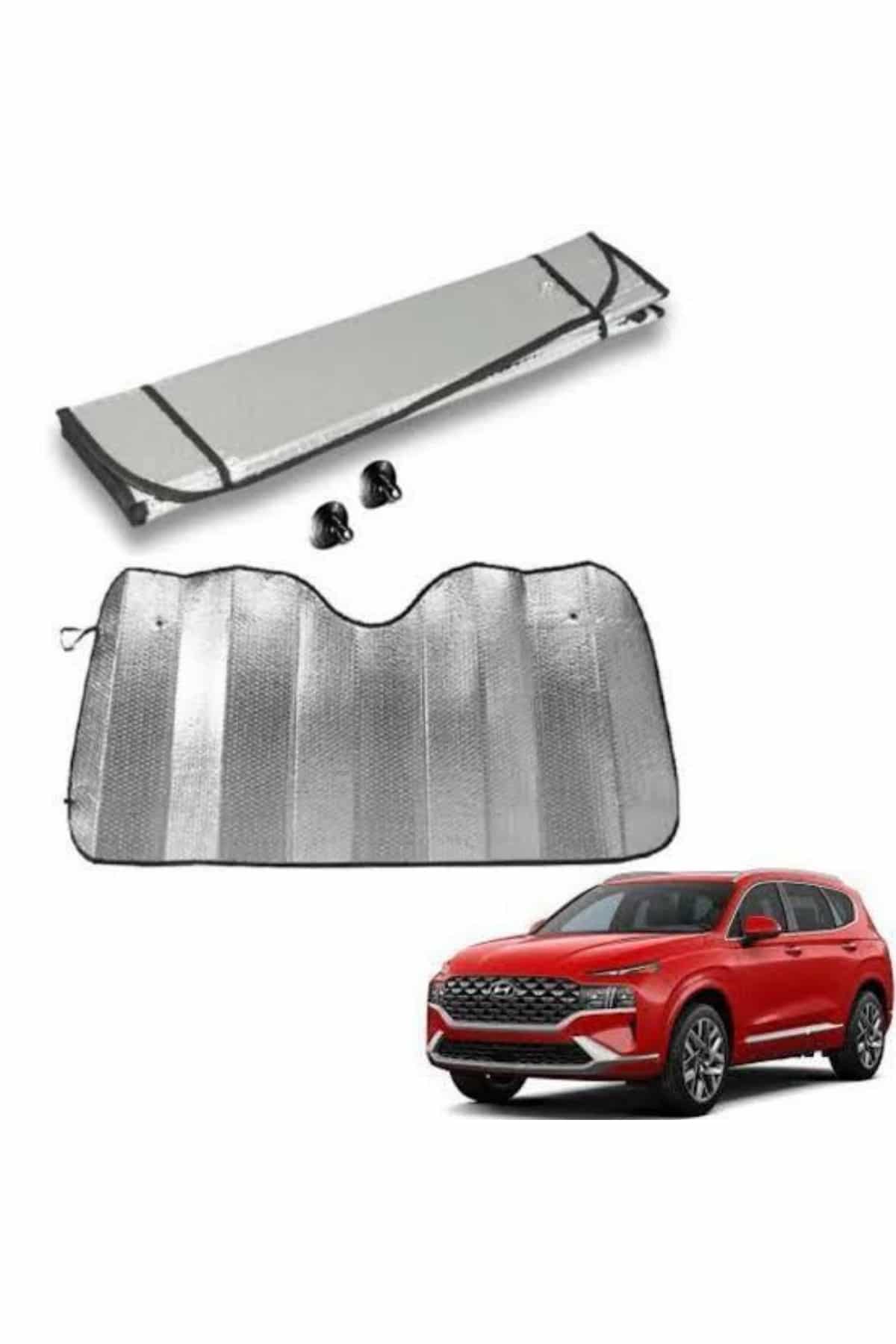 Araba Ön Cam Güneşliği Katlanabilir Oto Güneşlik Tüm Araç Modellerine Uygun - Lisinya