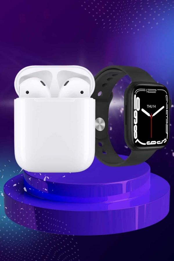 2025 Model Akıllı Saat ve 2.Nesil TWS Bluetooth Kulaklık ANC Özelliği Amoled Ekran - Lisinya