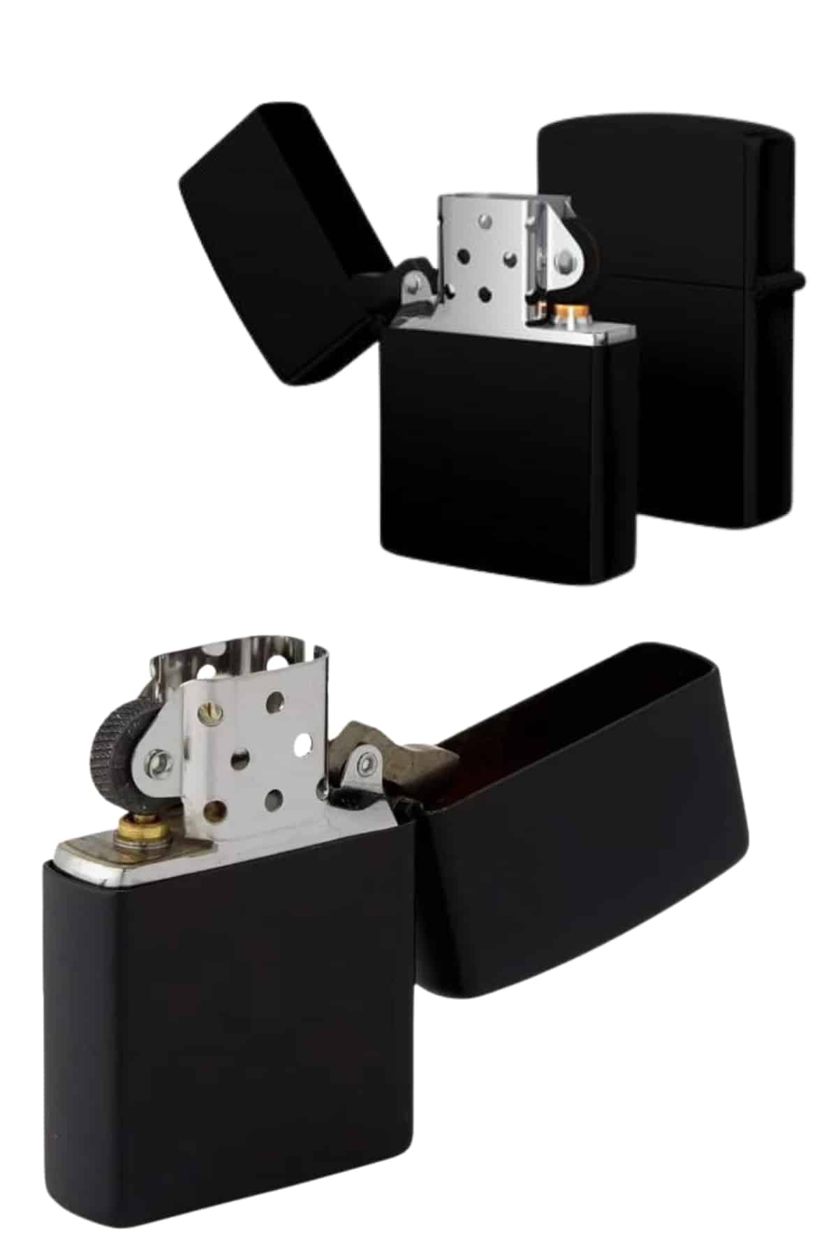 Erkeklere Özel Hediyelik Eşya Zippo Metalik Benzinli Çakmak Doldurulabilir - Lisinya