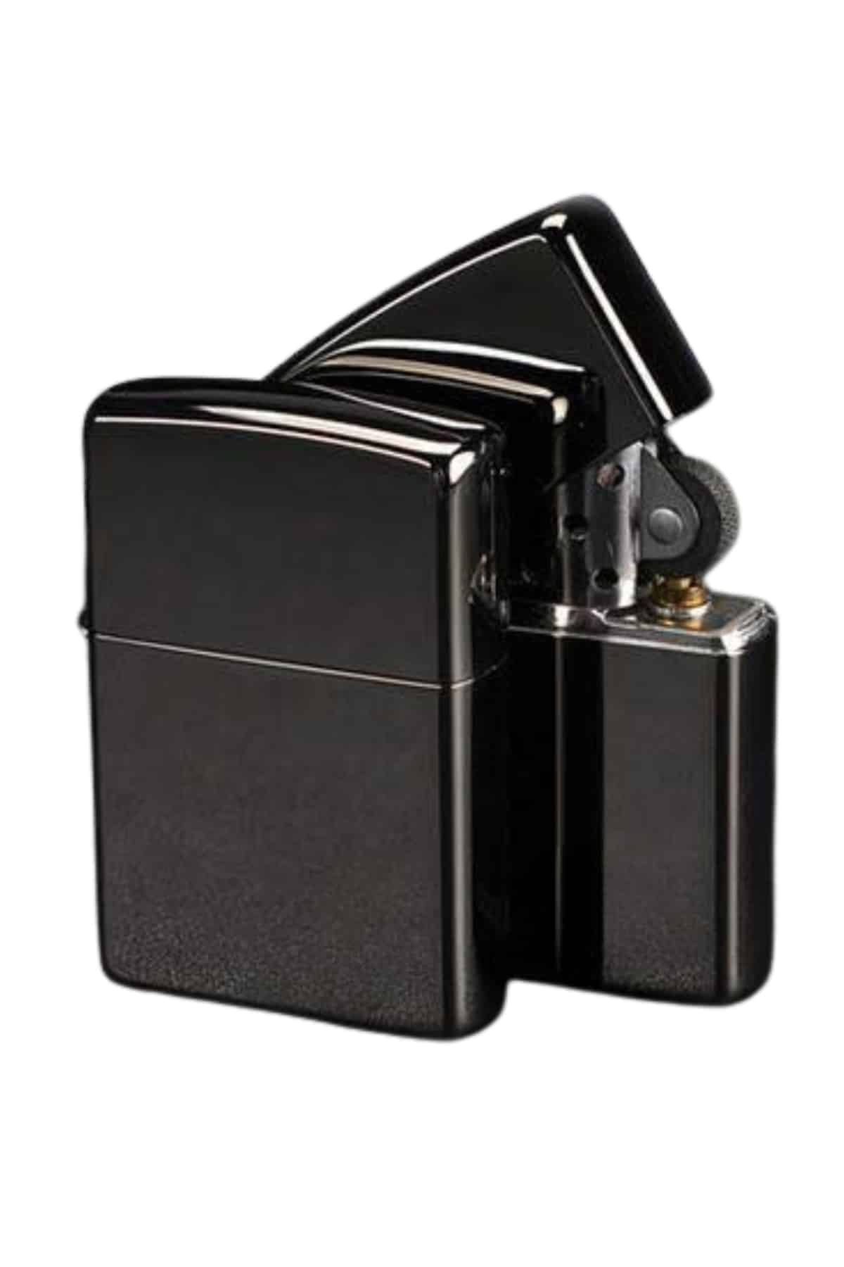 Erkeklere Özel Hediyelik Eşya Zippo Metalik Benzinli Çakmak Doldurulabilir - Lisinya