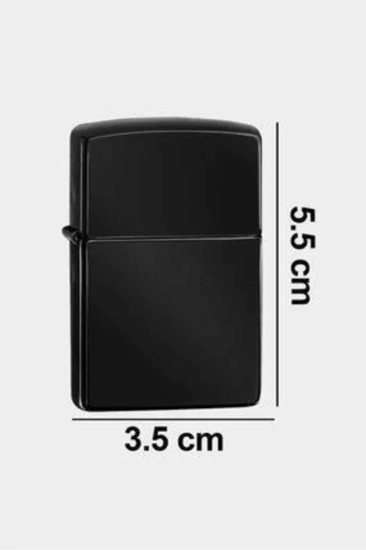 Erkeklere Özel Hediyelik Eşya Zippo Metalik Benzinli Çakmak Doldurulabilir - Lisinya