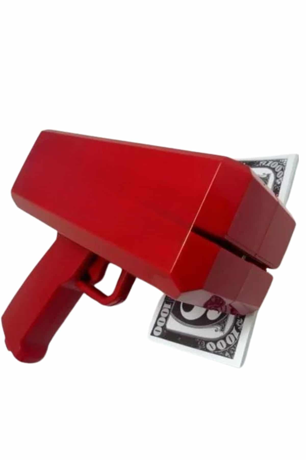 Kırmızı Parti Oyuncağı Para Saçma Fırlatma Tabancası Makinesi Super Money - Lisinya