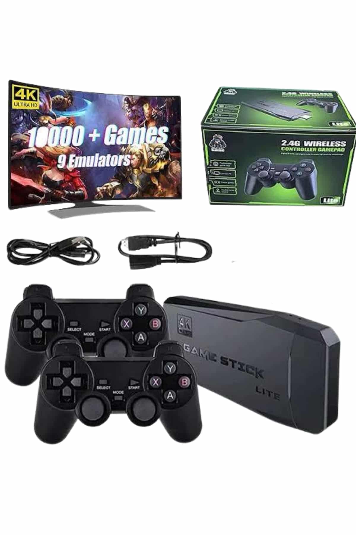 2.4g Uyumlu Kablosuz Çift Kol Atari Retro 20000 Oyun Game Stick - Lisinya