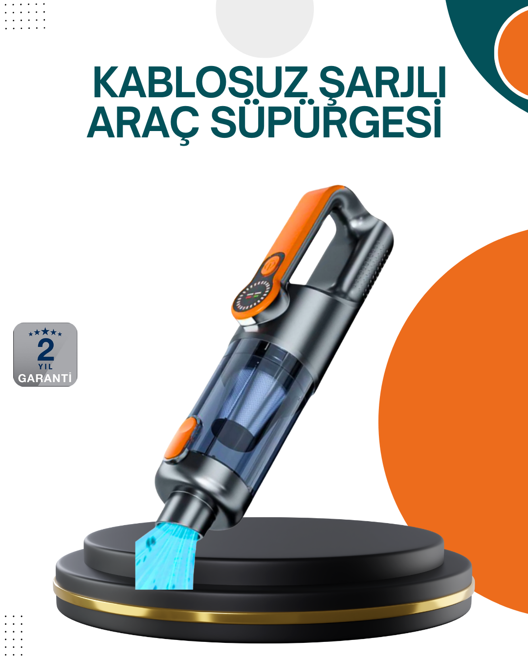 Kablosuz Vakumlu El Süpürgesi Güçlü Performans Çok Amaçlı - Lisinya