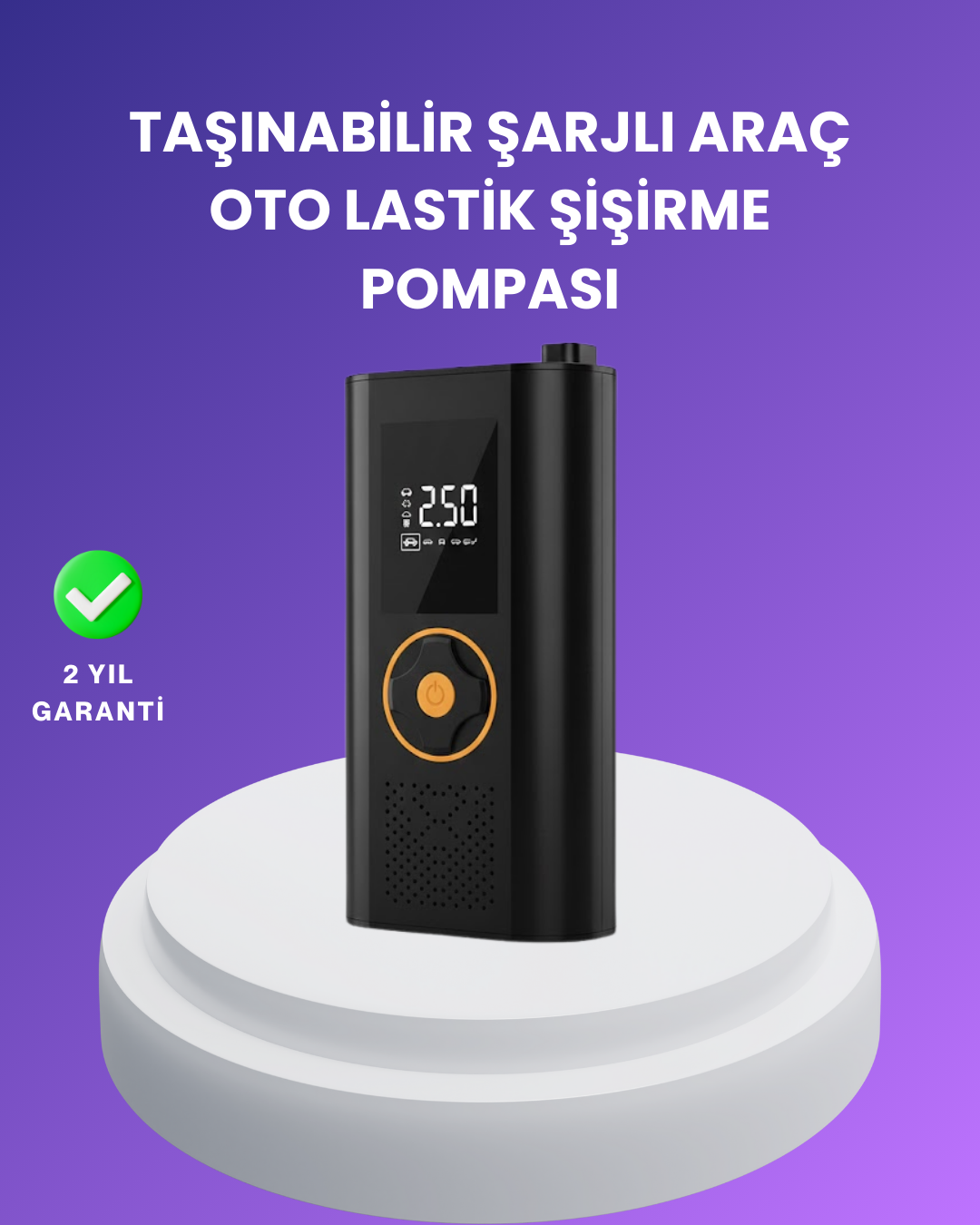 LED Ekranlı Akıllı Hava Kompresörü Hassas Basınç Kontrolü - Lisinya