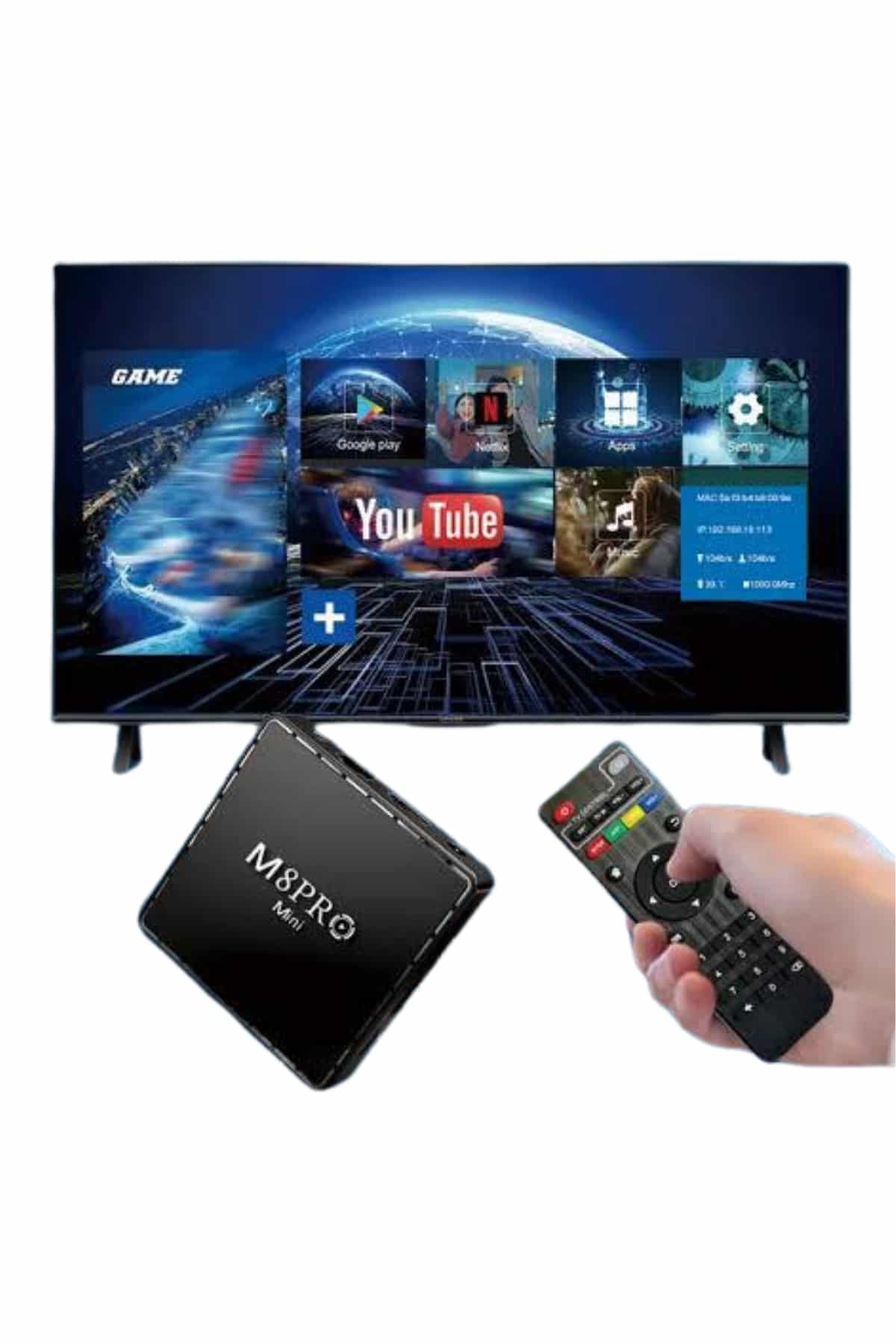 10K Ultra Hd Video Oyun Konsolu Android Tv Box 2.4g Game Stick - Lisinya