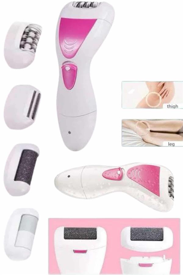 4 Başlıklı Bakım Cihazı Epilatör Tüy Alma Makinesi Topuk Törpüsü - Lisinya