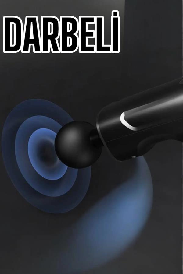 4 Başlıklı Darbeli Şarjlı Masaj Aleti Tabancası Kablosuz - Lisinya