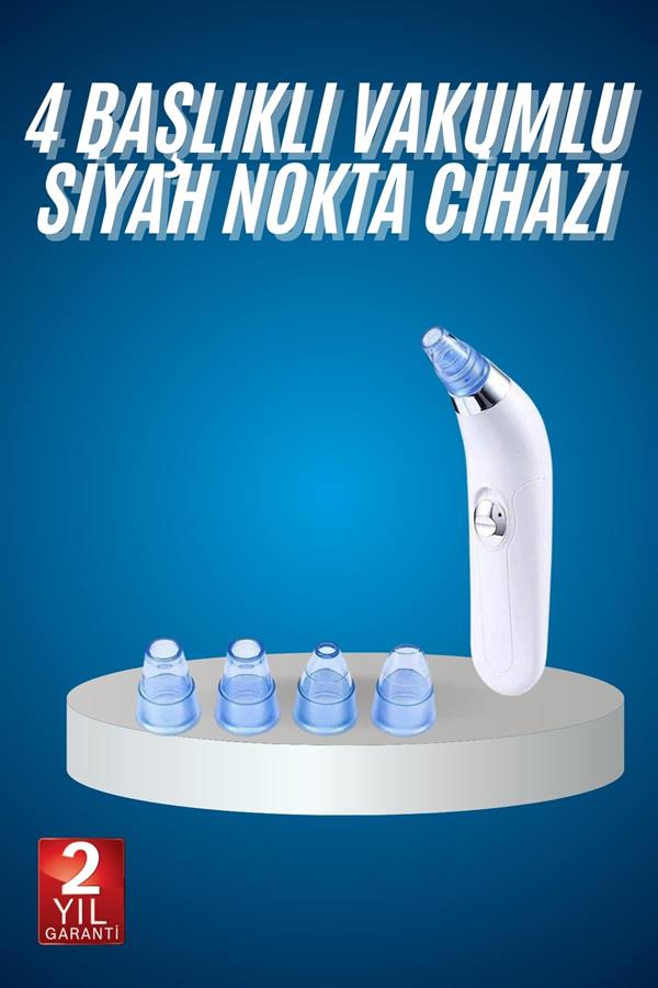 4 Başlıklı Vakumlu Siyah Nokta Ve Yüz Temizleme Cihazı - Lisinya