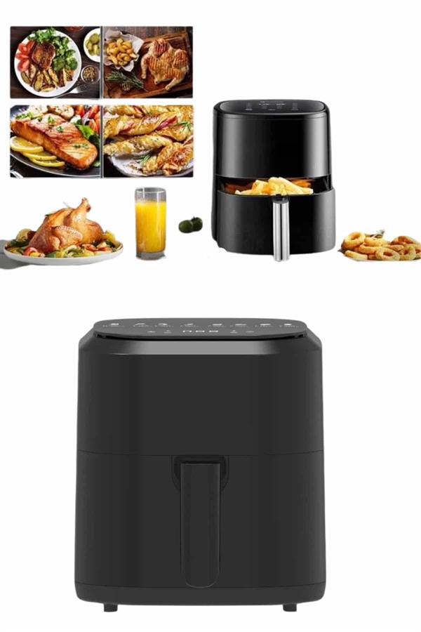 4L Airfryer Hazneli Hava Fritözü Yağsız Fritöz Taşınabilir Fırın İşlevi Gören Pratik - Lisinya
