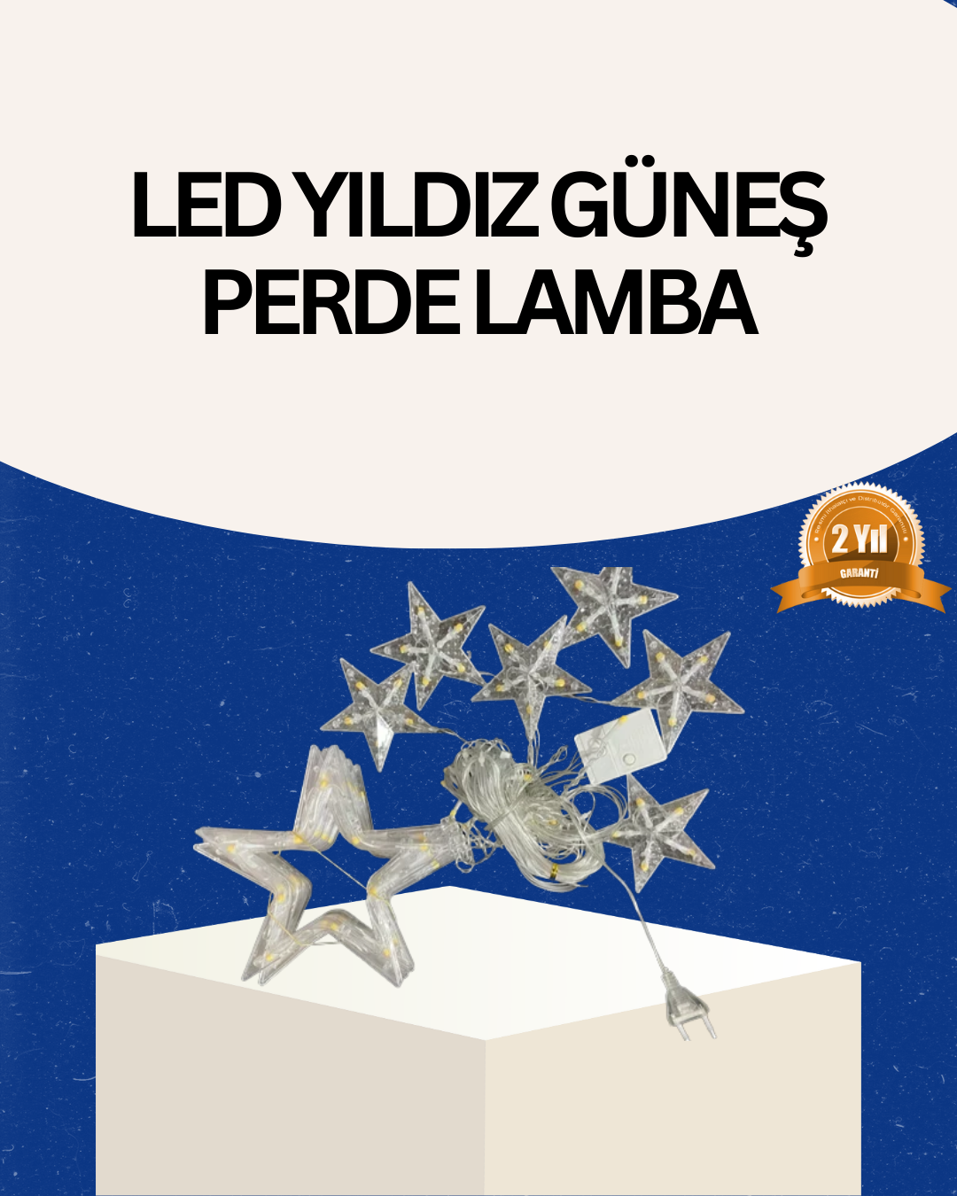 İç Mekan Uyumlu Yıldız Peri Led Perde 3x3 Metre - Lisinya