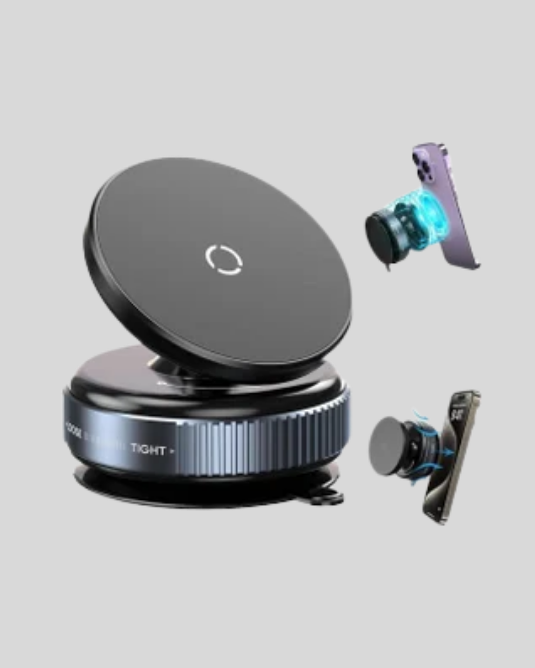 Mıknatıslı Araç Telefon Tutucu Vakum Teknolojili 360° Ayarlanabilir - Lisinya