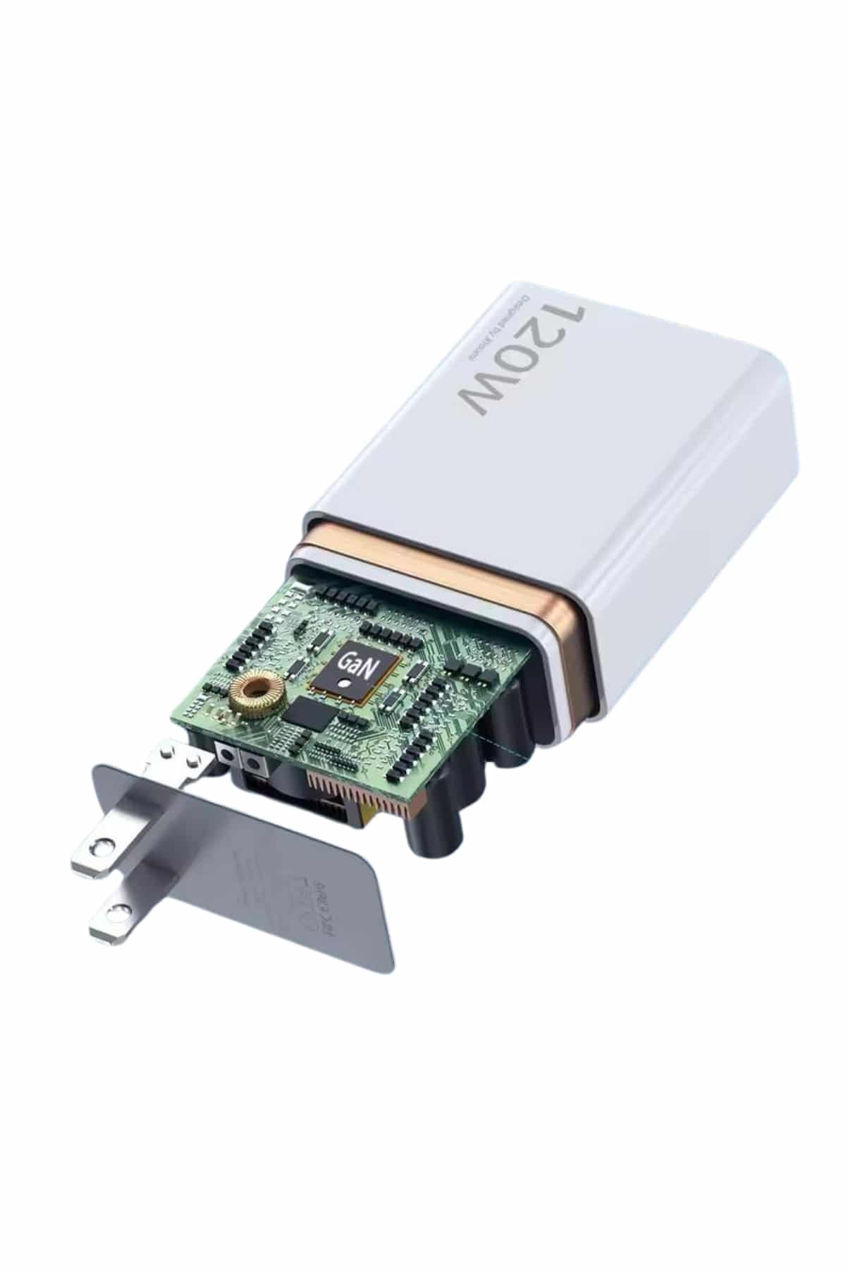 120W Şarj Aleti Hızlı Çift Turbo Şarj Aleti Seti Beyaz - Lisinya