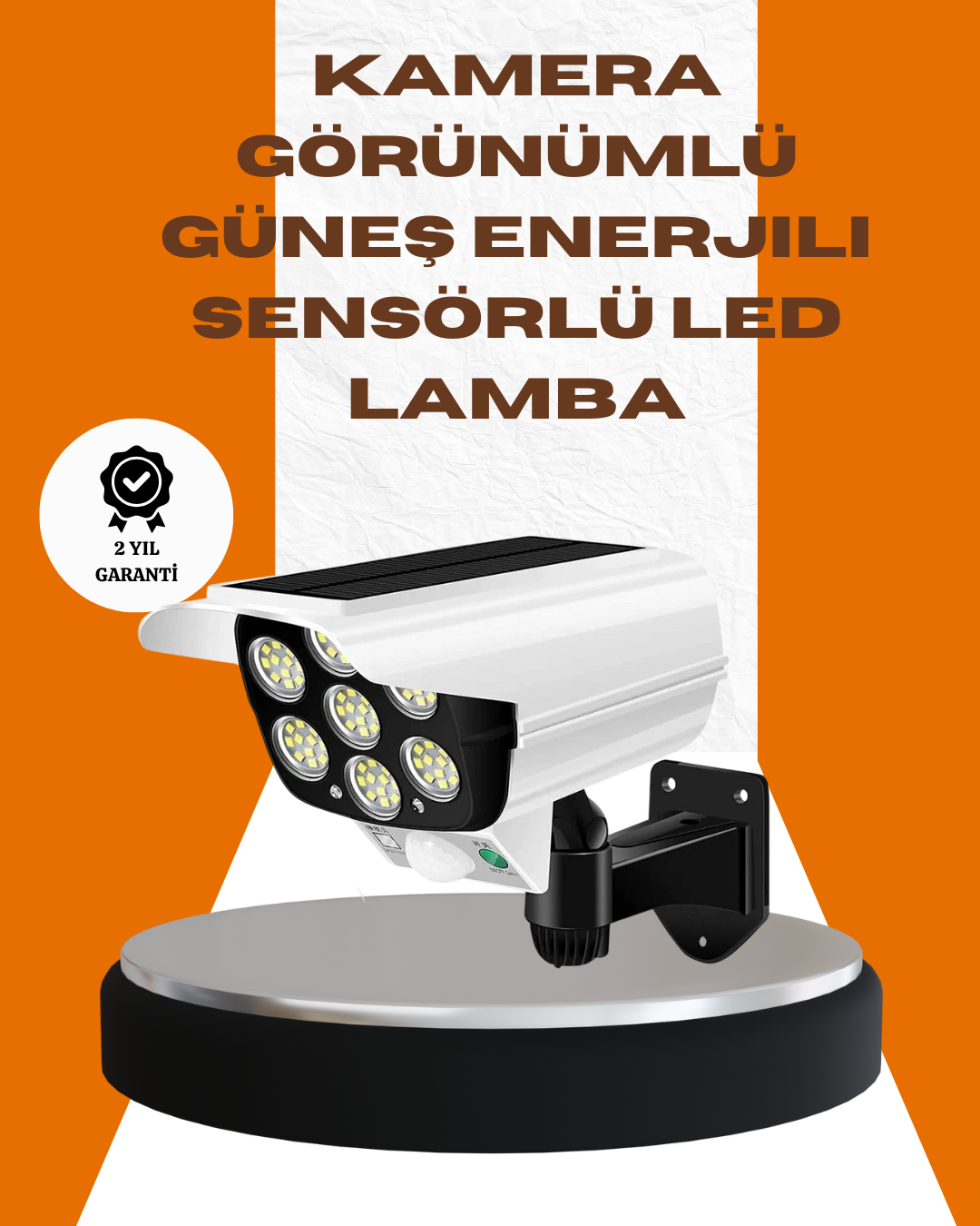 20 LED Güneş Paneli Aydınlatma – Fotoselli ve Hareket Algılamalı Dış Mekan Duvar Lambası - Lisinya