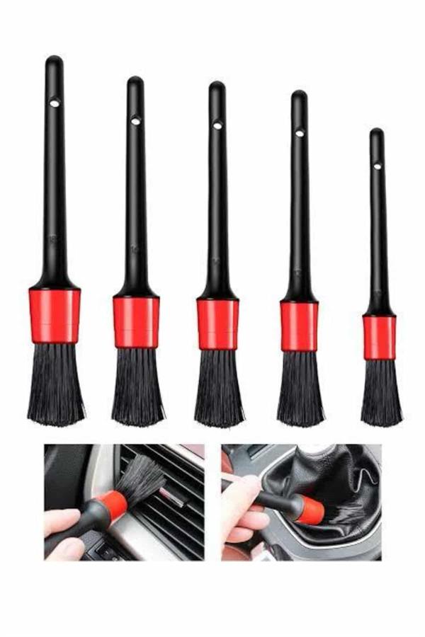5 Parça Araç İçi Temizlik Fırçası Araç İçi-Dışı Temizleme Fırça Seti - Lisinya