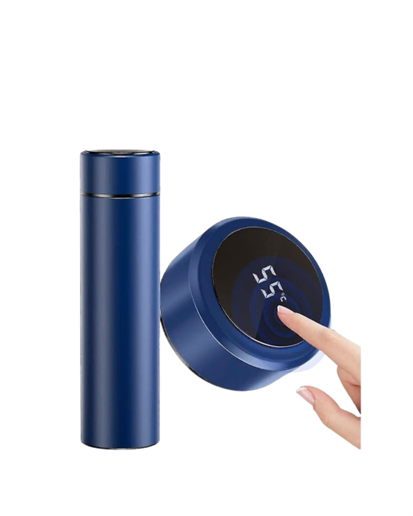 LED Sıcaklık Ölçerli 250 ml Yalıtımlı Termos Şişe - Lisinya