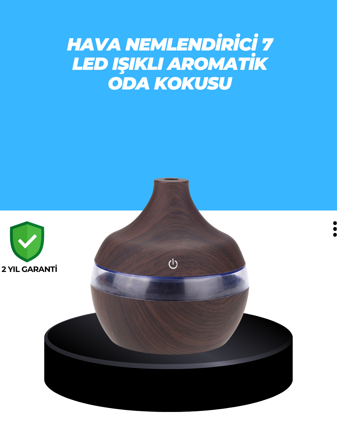 7 Renk Dinlendirici LED Işıklı Aroma Buhar Makinesi - Lisinya