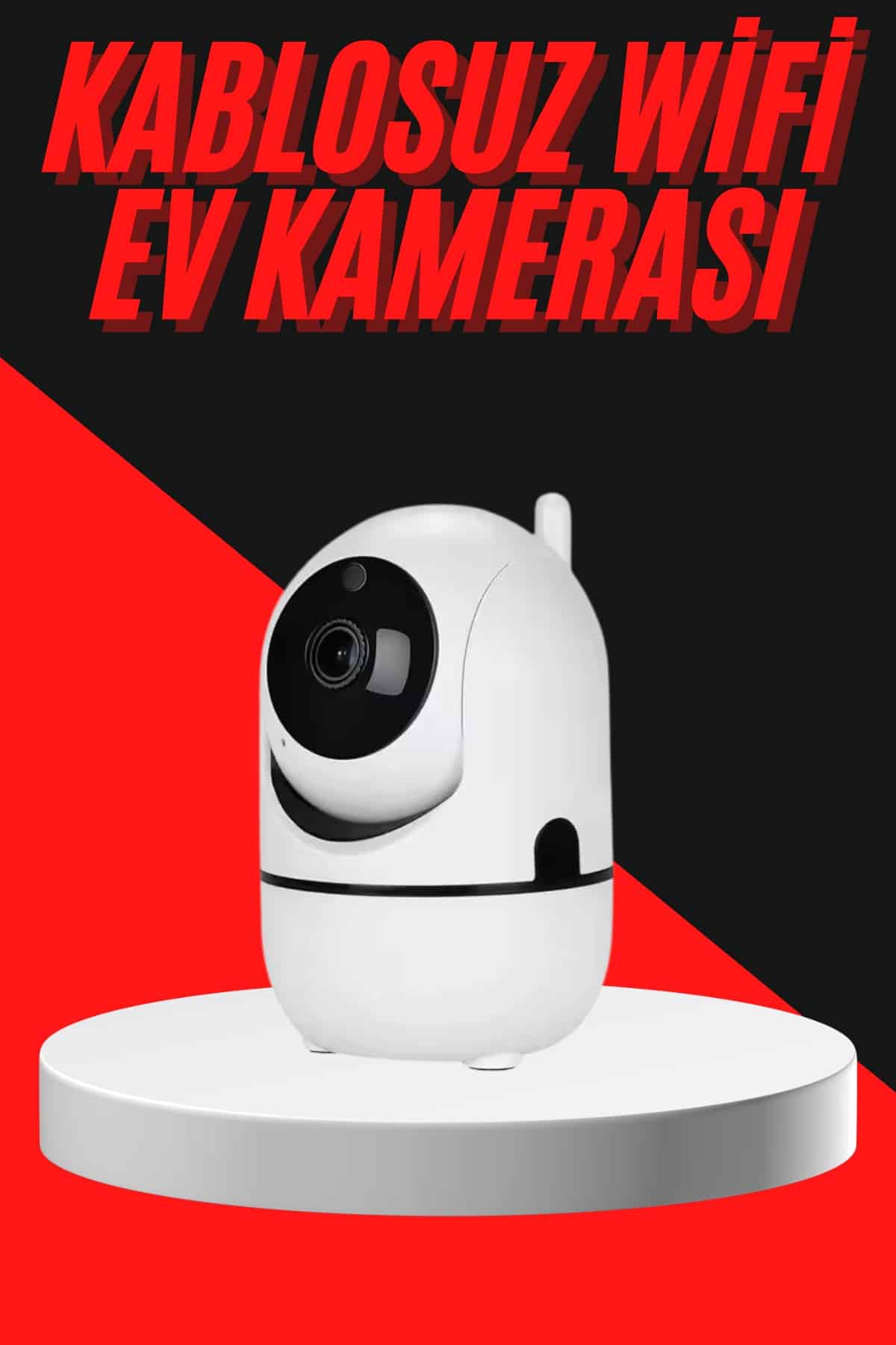 Baby Kamera Kablosuz 720P Beyaz 360 Derece Wifi Kamera Full HD 1080p - Lisinya